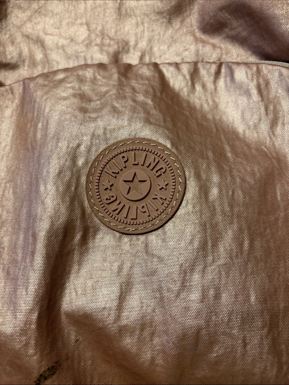 Kipling Metallic Pink Backpack - Picture 2 of 8